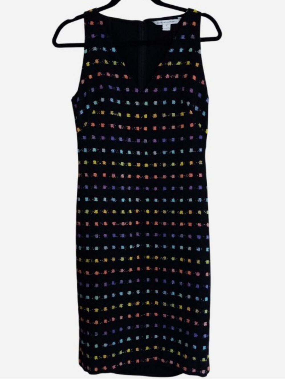 Diane Von Furstenberg Minetta Rainbow Multicolor Sheath Dress